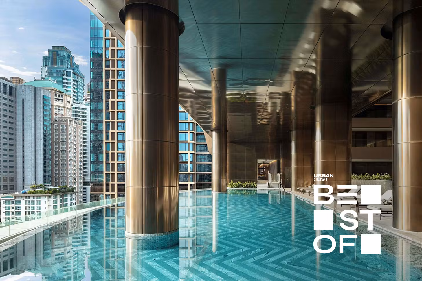 The infinity pool at Sindhorn Kempinski, one of the best hotels in Bangkok